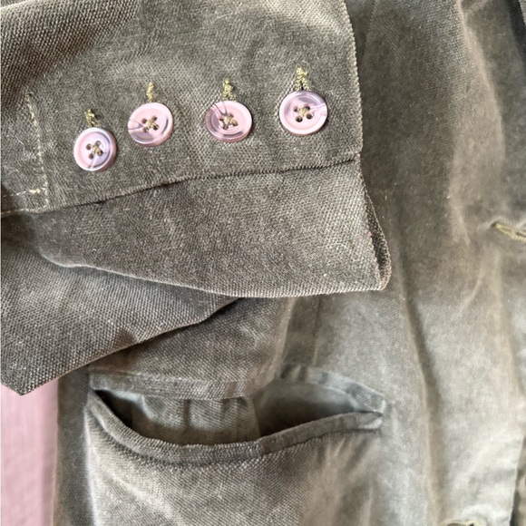 Free People Hailey Velvet Effect Duster - Chive - Small - Picture 8 of 10